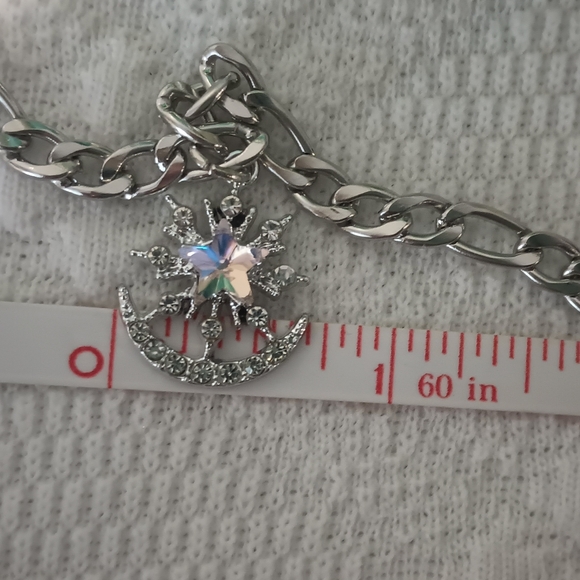 Lovely Rhinestone Charm Bracelet So Pretty and Shimmering - Picture 12 of 12